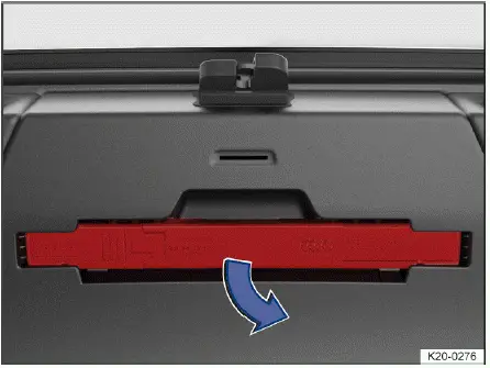 Volkswagen ID.4 emplacement triangle présignalisation coffre arrière