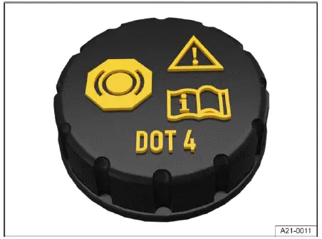 Volkswagen ID.4 réservoir liquide de frein emplacement bouchon compartiment avant