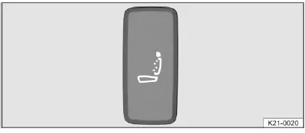 Volkswagen ID.4 bouton fonction massage siège conducteur appui lombaire