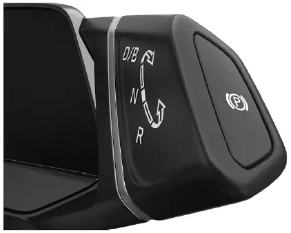 Volkswagen ID.4 bouton frein de stationnement électronique levier de sélection