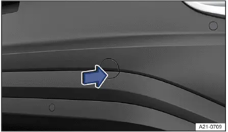 Retrait cache pare choc arrière Volkswagen ID.4 accès fixation remorquage