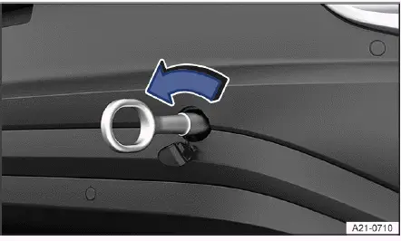 Installation œillet remorquage arrière Volkswagen ID.4 vissage sécurisé