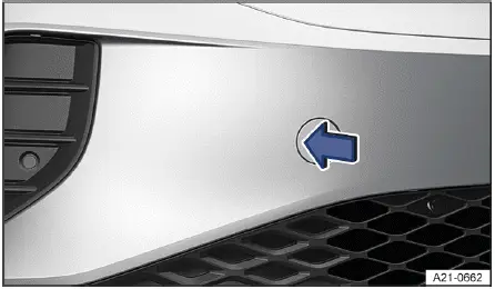 Dépose cache pare choc avant Volkswagen ID.4 accès filetage remorquage