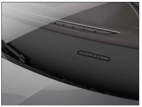 Position VIN pare-brise Volkswagen ID.4