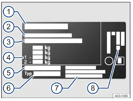 Plaque constructeur Volkswagen ID.4 informations techniques