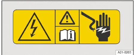Avertissement compartiment avant Volkswagen ID.4