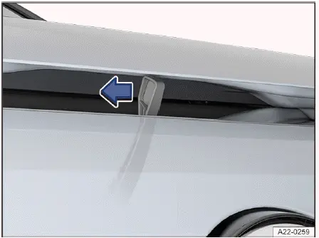 Commande ouverture capot Volkswagen ID.4 levier sécurité compartiment avant