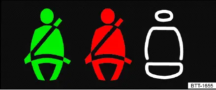 Volkswagen ID.4 affichage ceintures arrière statut passagers