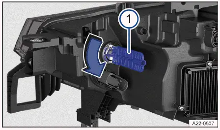Accès porte ampoule clignotant Volkswagen ID.4 compartiment avant arrière projecteur