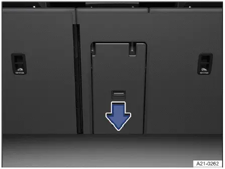 Trappe de chargement vue depuis coffre Volkswagen ID.4