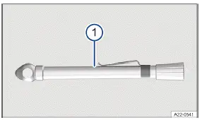 Volkswagen ID.3 - Fig. 3 Éléments supplémentaires de l'outillage de bord (schéma de principe)