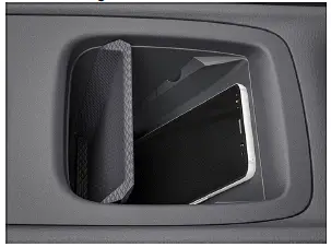 Volkswagen ID.3 - Fig. 2 Schéma de principe : cache du rangement (ouvert)