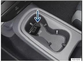 Volkswagen ID.3 - Fig. 1 Dans la console centrale : fonction de démarrage d'urgence