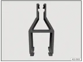 Volkswagen ID.3 - Fig. 2 Pince en plastique pour le retrait ou le remplacement d'un fusible (schéma de principe)